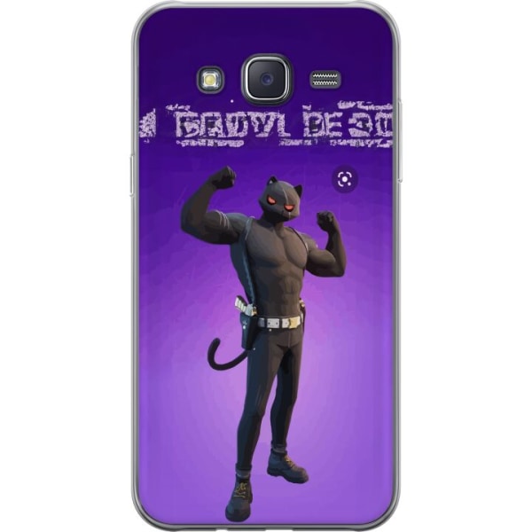 Samsung Galaxy J5 Gennemsigtig cover Fortnite - Meowscles