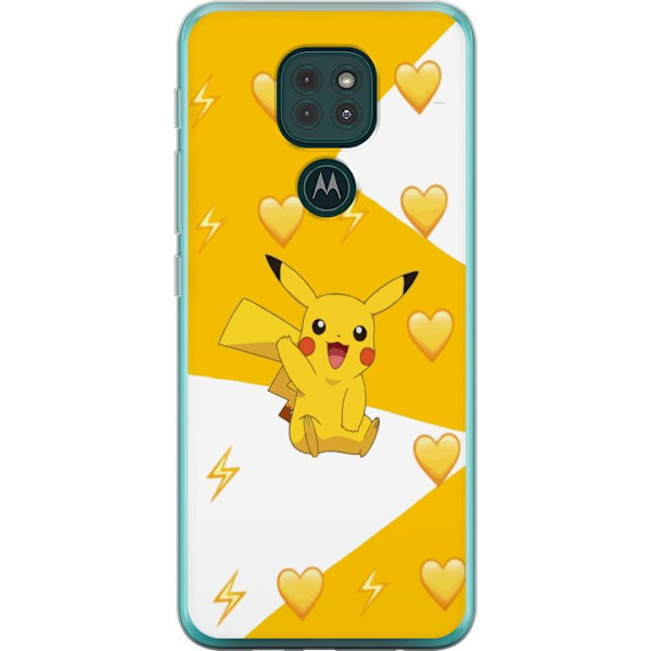 Motorola Moto G9 Play Läpinäkyvä kuori Pikachu Pokémon Pelihahmo Peliaihe Suosittu Ikoni Sarjakuvasarja Pokémon GO Lasten Klassikko