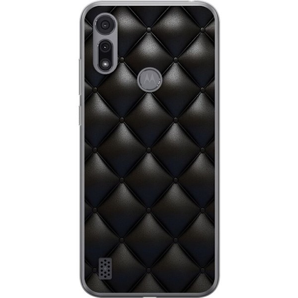 Motorola Moto E6i Cover / Mobilcover - Læder Sort