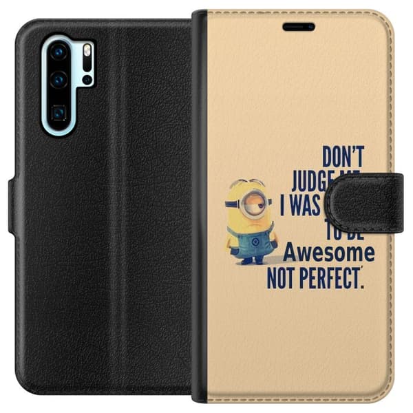 Kompatibel Tegnebogsetui til Huawei P30 Pro Minions