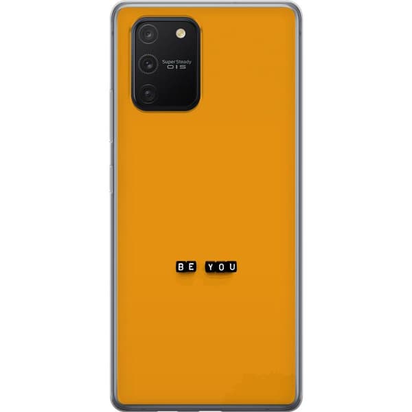 Kompatibelt Mobilskal till Samsung Galaxy S10 Lite Be You text orange