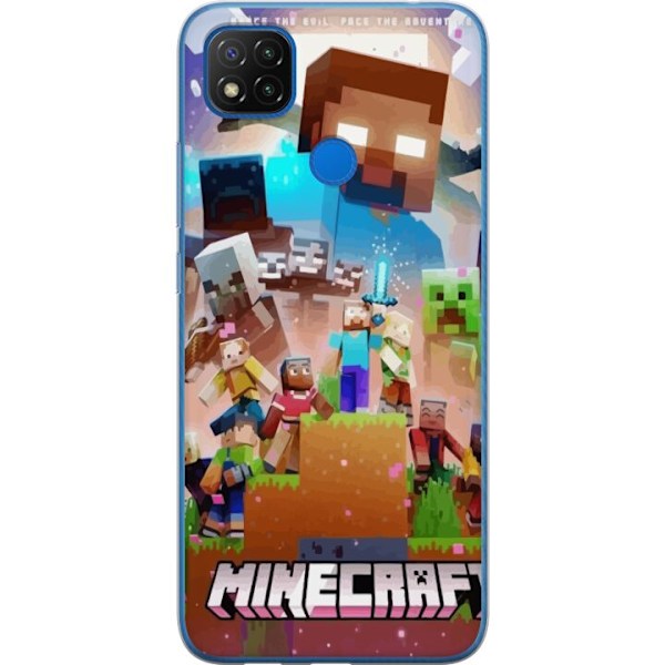 Xiaomi Redmi 9C NFC Läpinäkyvä kuori Minecraft