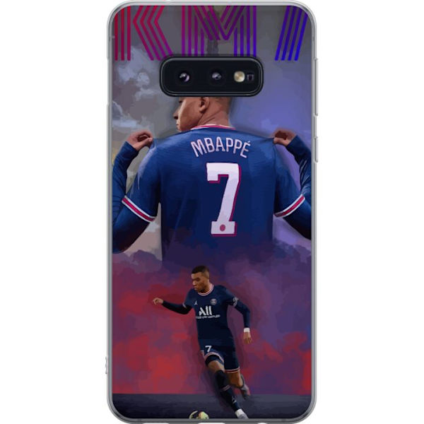 Samsung Galaxy S10e Gennemsigtig cover MAP Fodbold Design Grafisk Mønster Moderne Sportsmotiv Trend Fodbold Populær Grafisk Stil Motiv