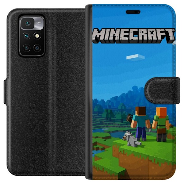 Xiaomi Redmi 10 Tegnebogsetui Minecraft Key Art