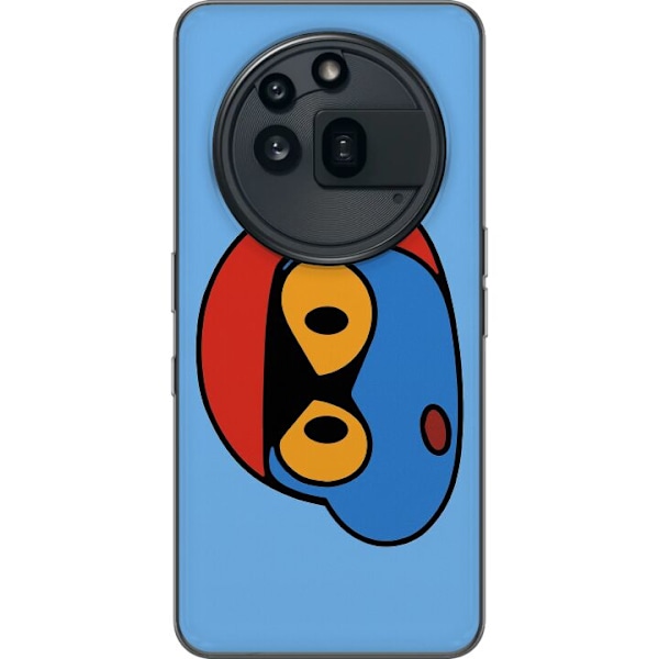 Nothing Phone (3a) Pro Läpinäkyvä kuori Bold Bot Head