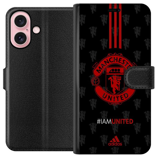 Apple iPhone 16 Lompakkokotelo Manchester United