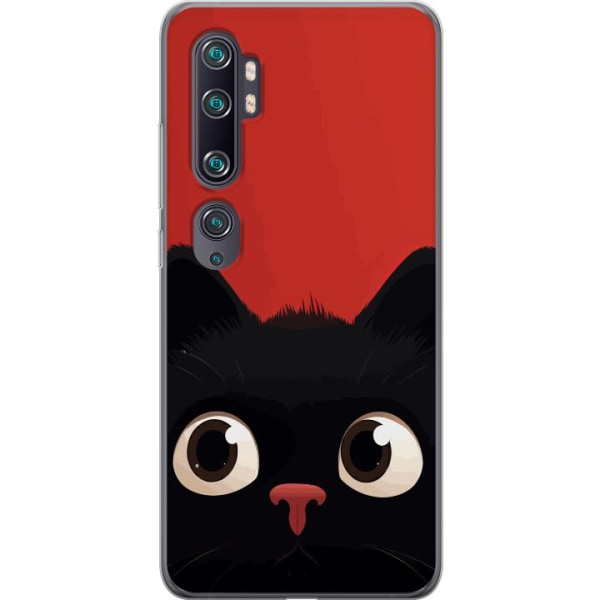 Xiaomi Mi Note 10 Gennemsigtig cover Livlig Kat