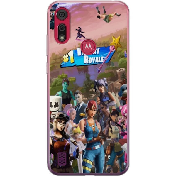 Motorola Moto E6s (2020) Läpinäkyvä kuori Fortnite