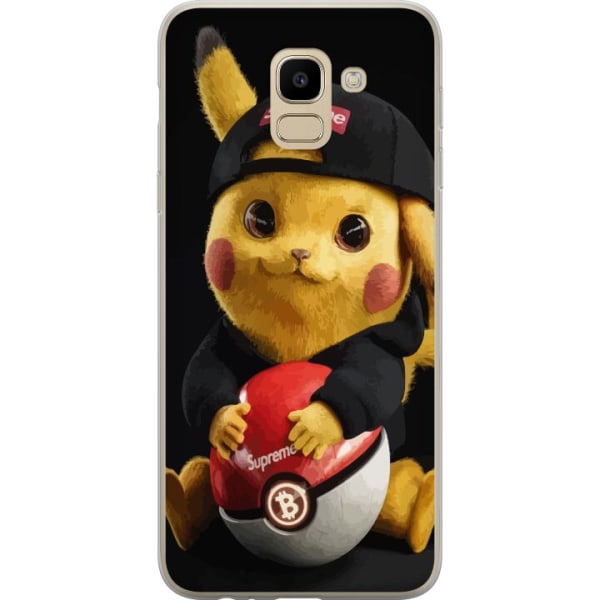 Samsung Galaxy J6 Genomskinligt Skal Pikachu Supreme