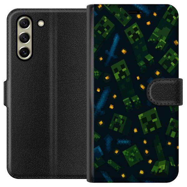 Samsung Galaxy S21 FE 5G Tegnebogsetui Minecraft Dungeons Mob