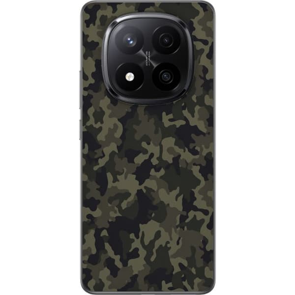 Kompatibelt Mobildeksel til Xiaomi Redmi Note 14 Pro+ Grønn skogskamuflasje grønn