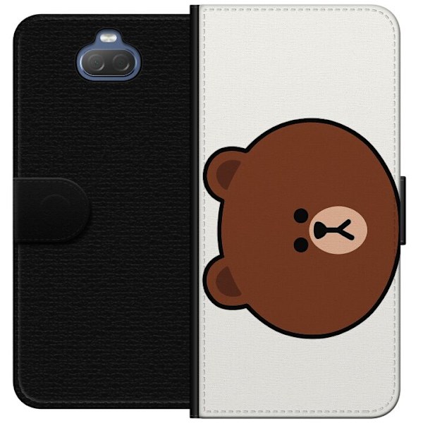 Sony Xperia 10 Plus Plånboksfodral line friends brown