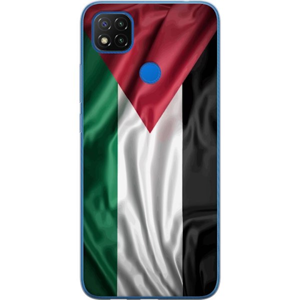 Xiaomi Redmi 9C NFC Läpinäkyvä kuori Palestiinan lippu –