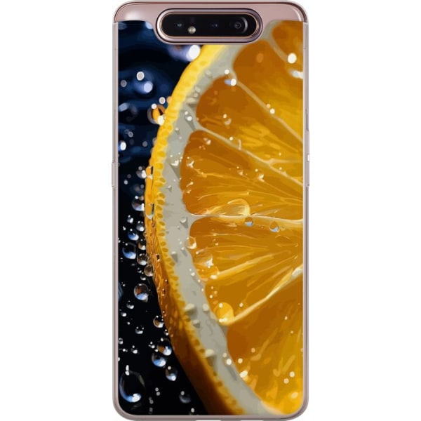 Samsung Galaxy A80 Gjennomsiktig deksel Appelsin