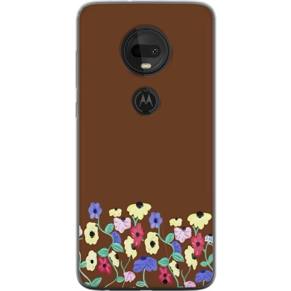 Motorola Moto G7 Gjennomsiktig deksel Blomster