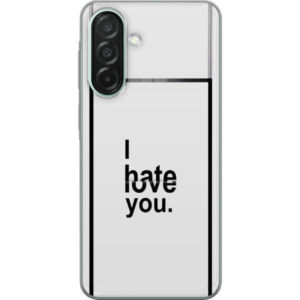 Kompatibelt Mobildeksel til Samsung Galaxy A26 I Hate Love You hvit
