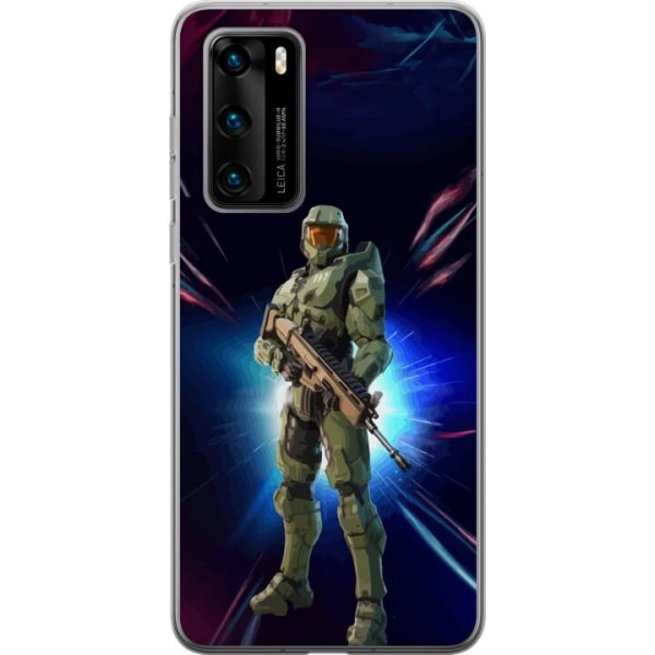 Huawei P40 Gennemsigtig cover Fortnite - Master Chief