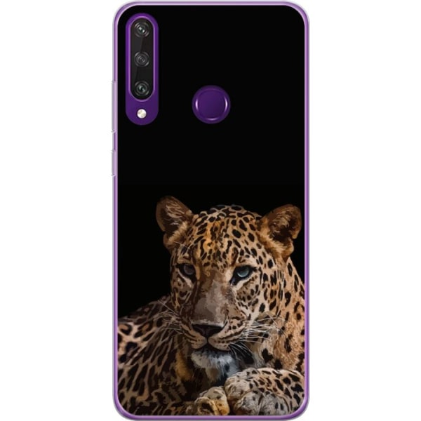 Huawei Y6p Läpinäkyvä kuori Leopard