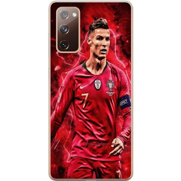 Samsung Galaxy S20 FE Gennemsigtig cover Ronaldo Færdigheder - CR7 Design for Ægte Fans
