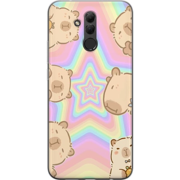 Huawei Mate 20 lite Läpinäkyvä kuori Kawaii Capybara Galaxy