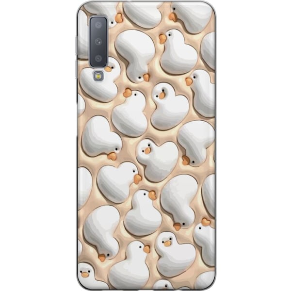 Samsung Galaxy A7 (2018) Gennemsigtig cover Boblende Ænder