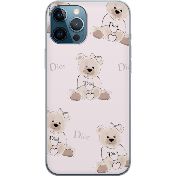 Apple iPhone 12 Pro Max Läpinäkyvä kuori Teddy Dior Vibes -