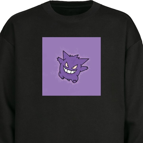 Sweatshirt for Voksen | Klassisk Collegegenser Gengar svart M