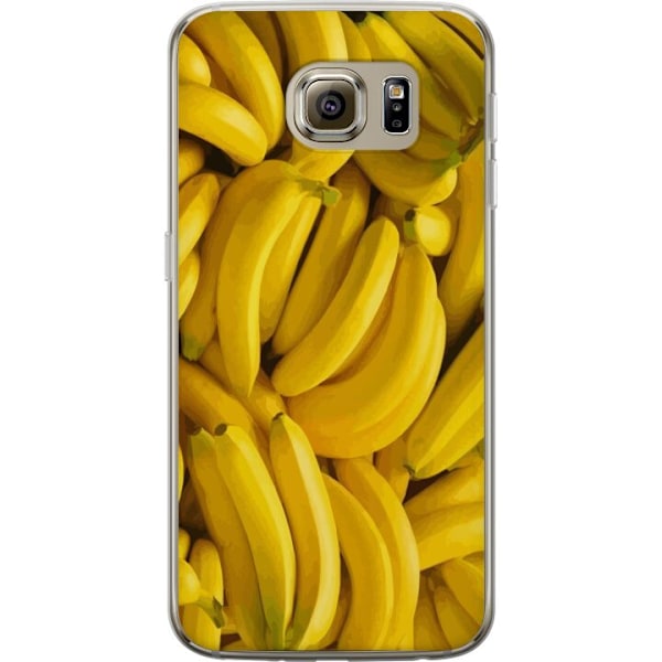 Samsung Galaxy S6 Genomskinligt Skal Banana Pattern – lekful