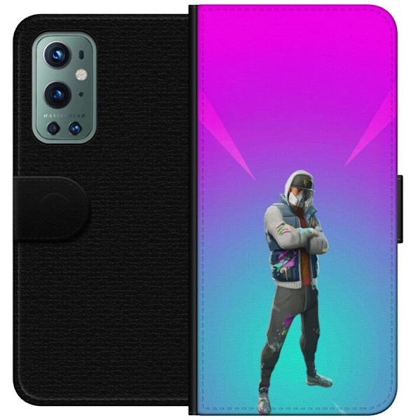 OnePlus 9 Pro Lompakkokotelo musta ritari fortnite