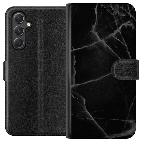 Samsung Galaxy A25 Plånboksfodral Svart marmor