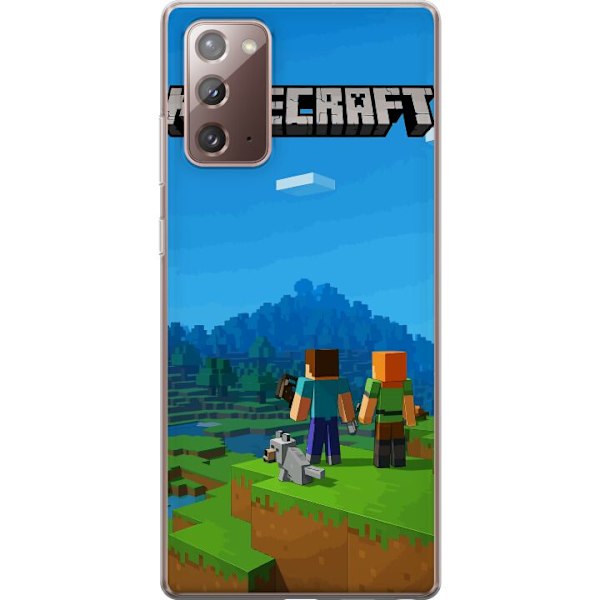 Samsung Galaxy Note20 Läpinäkyvä kuori Minecraft Key Art
