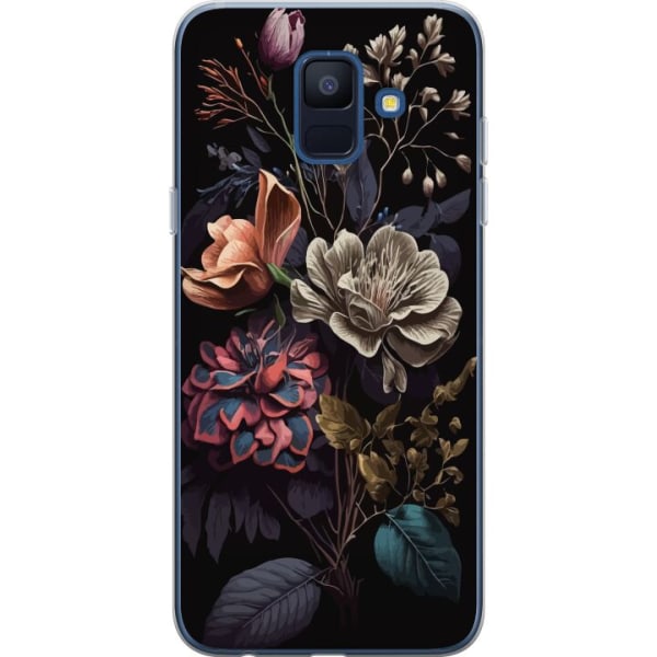 Samsung Galaxy A6 (2018) Gennemsigtig cover Blomster