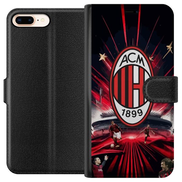 Apple iPhone 8 Plus Lommeboketui AC Milan