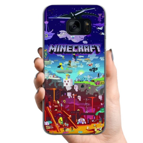 Samsung Galaxy S7 TPU Mobilcover MineCraft