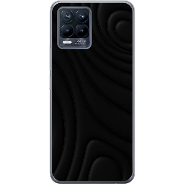 Realme 8 Läpinäkyvä kuori Tummat Aallot