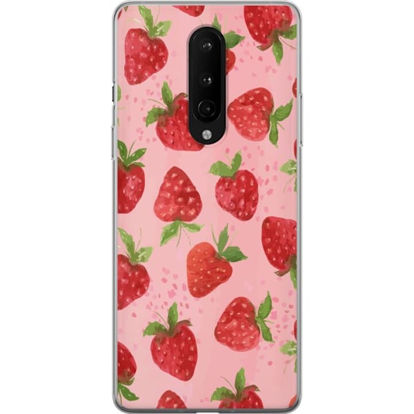 OnePlus 8 Läpinäkyvä kuori Mansikkahaaveet - Retrot tyyli m