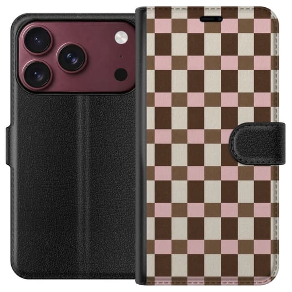 Kompatibelt Plånboksfodral till Apple iPhone 18 Pro Max Neapolitan Check flerfärgad