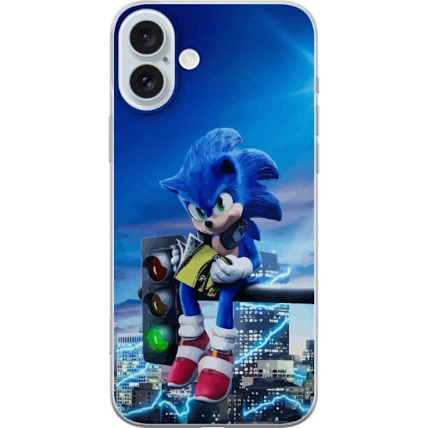 Apple iPhone 16 Plus Gennemsigtig cover Sonic the Hedgehog