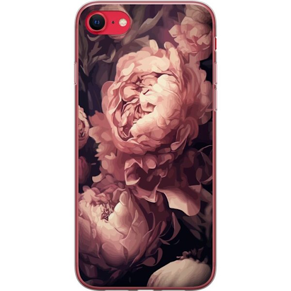 Apple iPhone 16e Genomskinligt Skal Blommor Floral