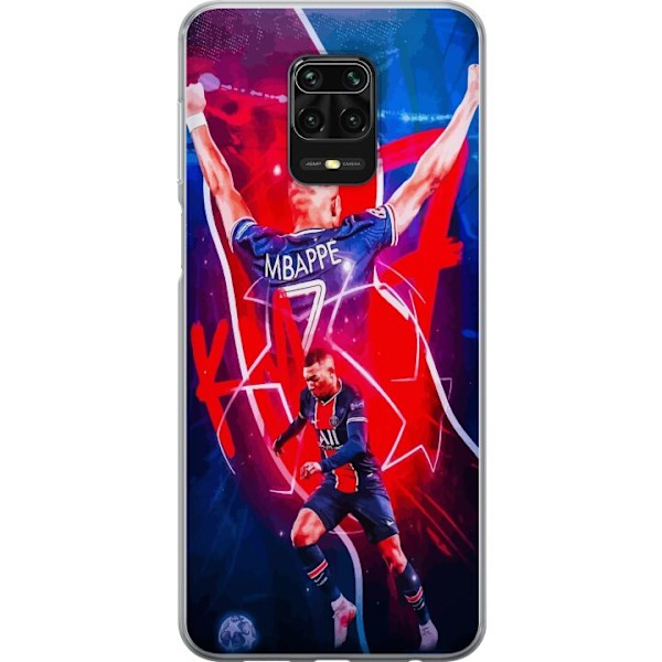 Xiaomi Redmi Note 9S Gennemsigtig cover Kylian Mbappé