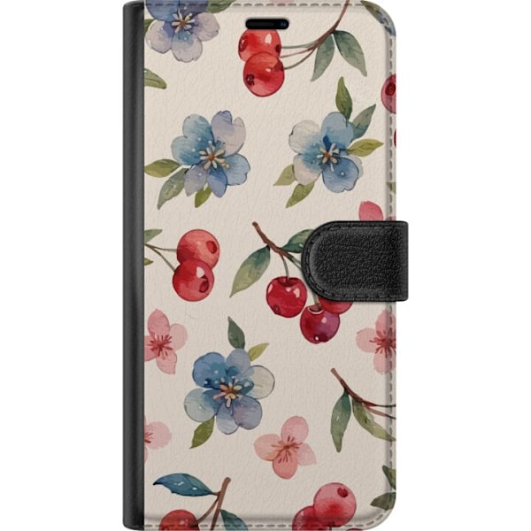 Samsung Galaxy S20+ Tegnebogsetui Bær & Blomster - mønster m