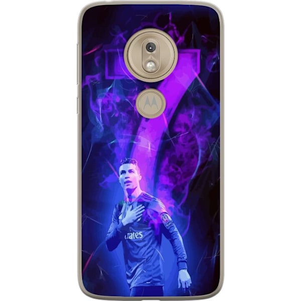 Motorola Moto G7 Play Gjennomsiktig deksel Ronaldo 7 - Fotball