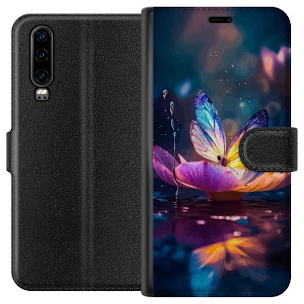 Huawei P30 Lompakkokotelo Siipi