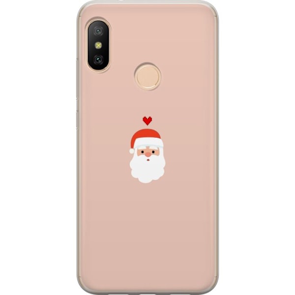 Xiaomi Redmi 6 Pro Genomskinligt Skal Kärlek Tomte