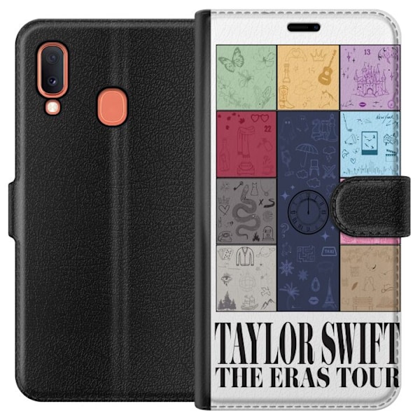 Samsung Galaxy A20e Tegnebogsetui Taylor Swift Farver