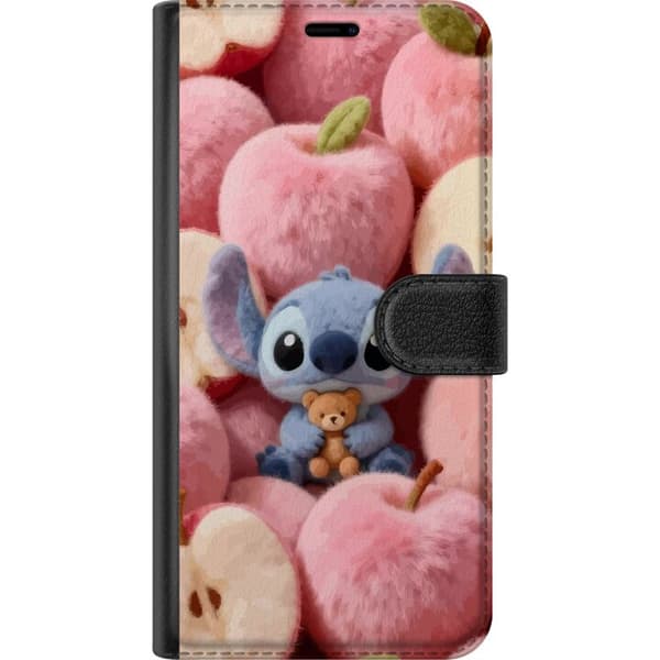 Kompatibel Tegnebogsetui til Apple iPhone 11 Stitch blandt lyserøde, bløde æbler med bamse og sød kawaii-æstetik