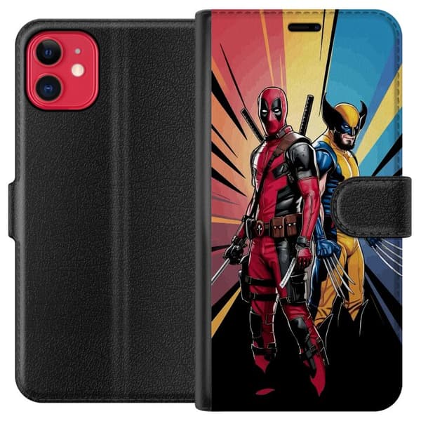 Kompatibel Tegnebogsetui til Apple iPhone 11 Wolverine