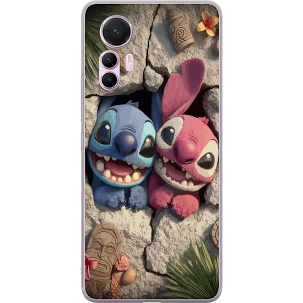 Xiaomi 12 Lite Läpinäkyvä kuori Stitch Angel Lilo & Stitch Motiivi Disney Rakkaus Sarjakuvahahmo Suosittu Sininen Avaruusolio Hauska Disney-elokuva