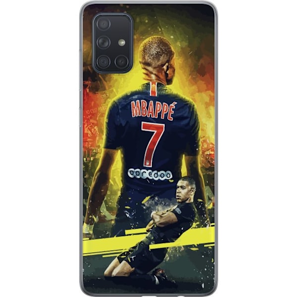 Samsung Galaxy A71 Läpinäkyvä kuori Kylian Mbappé