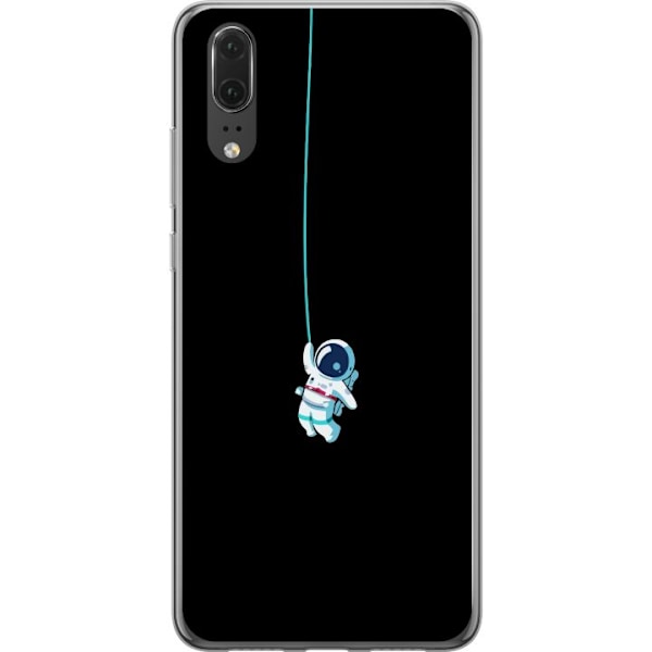 Huawei P20 Genomskinligt Skal Rymdgubbe